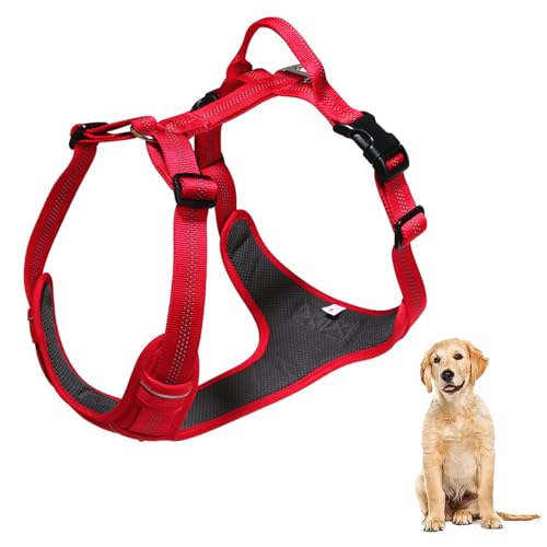 YPDOPORA No Pull Hundegeschirr, Reflektierendes Verstellbares Hundewestengeschirr Mit Griff, Ausbruchsicher, Einfach Anzulegendes Hundegeschirr Aus Weichem Netzgewebe Für Hunde,A,L YPDOPORA No Pull Hundegeschirr, Reflektierendes Verstellbares Hundewestengeschirr Mit Griff, Ausbruchsicher, Einfach Anzulegendes Hundegeschirr Aus Weichem Netzgewebe Für Hunde,A,L von YPDOPORA