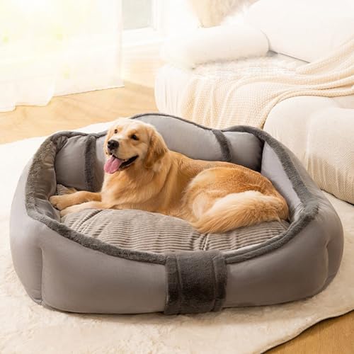 YPDOPORA Orthopädische Hundebetten Für Kleine, Mittlere Und Große Hunde, Rechteckiges Haustierbett Aus Cord Mit Waschbarem Und Abnehmbarem Kissen, Weiches Welpenbett,B,M YPDOPORA Orthopädische Hundebetten Für Kleine, Mittlere Und Große Hunde, Rechteckiges Haustierbett Aus Cord Mit Waschbarem Und Abnehmbarem Kissen, Weiches Welpenbett,B,M von YPDOPORA