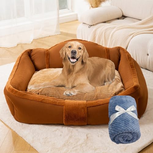 YPDOPORA Orthopädische Hundebetten Für Kleine, Mittlere Und Große Hunde, Rechteckiges Haustierbett Aus Cord Mit Waschbarem Und Abnehmbarem Kissen, Weiches Welpenbett,D,S YPDOPORA Orthopädische Hundebetten Für Kleine, Mittlere Und Große Hunde, Rechteckiges Haustierbett Aus Cord Mit Waschbarem Und Abnehmbarem Kissen, Weiches Welpenbett,D,S von YPDOPORA