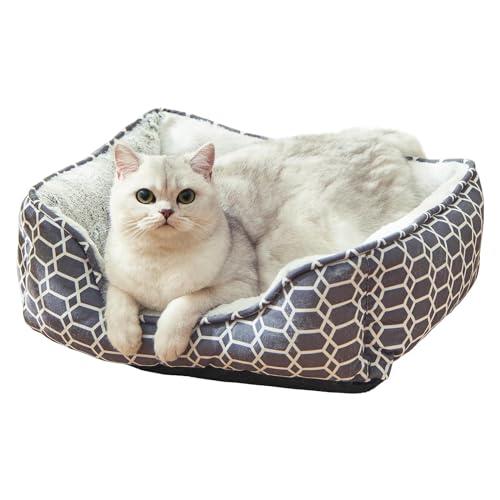YPDOPORA Orthopädische Katzenbetten Für Wohnungskatzen, Waschbare Orthopädische Hundehütte Mit Rundem Kissen, Atmungsaktives Orthopädisches Hundesofa Mit Rutschfester Unterseite Für Kleine Hunde,B,L YPDOPORA Orthopädische Katzenbetten Für Wohnungskatzen, Waschbare Orthopädische Hundehütte Mit Rundem Kissen, Atmungsaktives Orthopädisches Hundesofa Mit Rutschfester Unterseite Für Kleine Hunde,B,L von YPDOPORA