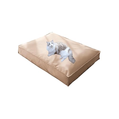 YPDOPORA Orthopädisches Hundebett, Groß, Memory Foam-Füllung, wasserdichte Hundebetten Mit Abnehmbarem, Waschbarem Bezug Und Rutschfester Unterseite Für Kleine, Mittelgroße Und Große Hunde,Braun,S von YPDOPORA