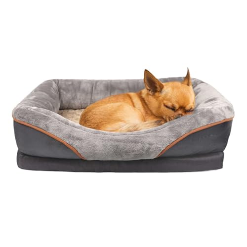 YPDOPORA Orthopädisches Hundebett, wasserdichte Hundesofas, Stützendes Haustier-Couchbett Aus Schaumstoff Mit Abnehmbarem, Waschbarem Bezug, Wasserdichtem Futter Und Rutschfester Unterseite,L YPDOPORA Orthopädisches Hundebett, wasserdichte Hundesofas, Stützendes Haustier-Couchbett Aus Schaumstoff Mit Abnehmbarem, Waschbarem Bezug, Wasserdichtem Futter Und Rutschfester Unterseite,L von YPDOPORA