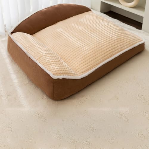 YPDOPORA Orthopädisches Hundebett Für Große Hunde – Waschbare Hundesofas, Stützendes Haustier-Couchbett Aus Schaumstoff Mit Abnehmbarem, Waschbarem Bezug, Wasserdichtem Futter,Braun,3XL YPDOPORA Orthopädisches Hundebett Für Große Hunde – Waschbare Hundesofas, Stützendes Haustier-Couchbett Aus Schaumstoff Mit Abnehmbarem, Waschbarem Bezug, Wasserdichtem Futter,Braun,3XL von YPDOPORA