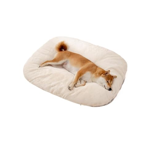YPDOPORA Ovales Hundebett Aus Memory-Schaum, Große Hundebetten Mit Waschbaren Bezügen, Bezug Für Haustierkistenunterlage Mit Reißverschluss Für Kleine, Mittelgroße Und Große Hunde,Beige,S von YPDOPORA