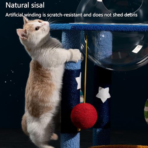 YPDOPORA Pet Lifestyle Products Kratzbaum Katzenturm-Aktivitätszentrum, Kleines 2-Stöckiges Katzenklettergerüst Katzenbaum, Kreatives Süßes Katzenbett, Mondruheplattform, Kratzen,S YPDOPORA Pet Lifestyle Products Kratzbaum Katzenturm-Aktivitätszentrum, Kleines 2-Stöckiges Katzenklettergerüst Katzenbaum, Kreatives Süßes Katzenbett, Mondruheplattform, Kratzen,S von YPDOPORA