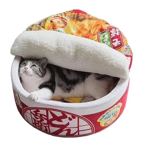 YPDOPORA Ramen-Nudel-Hunde- Und Katzenbett, Kreatives Haustiernest, Abgedeckt Für Den Innenbereich, Hält Warm Und Bequem, Abnehmbares Weiches Haustierbett, Geeignet Für Kleine Katzen Und Hunde,A,S YPDOPORA Ramen-Nudel-Hunde- Und Katzenbett, Kreatives Haustiernest, Abgedeckt Für Den Innenbereich, Hält Warm Und Bequem, Abnehmbares Weiches Haustierbett, Geeignet Für Kleine Katzen Und Hunde,A,S von YPDOPORA