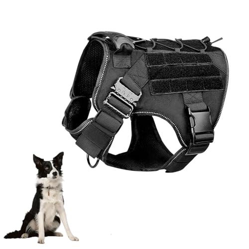 YPDOPORA Reflektierendes Taktisches Hundegeschirr, Kein Ziehen, Verstellbar, Leicht Zu Kontrollierendes Haustiergeschirr Mit Griff, Schnell Bewegliches Taktisches Hundegeschirr,A,M YPDOPORA Reflektierendes Taktisches Hundegeschirr, Kein Ziehen, Verstellbar, Leicht Zu Kontrollierendes Haustiergeschirr Mit Griff, Schnell Bewegliches Taktisches Hundegeschirr,A,M von YPDOPORA