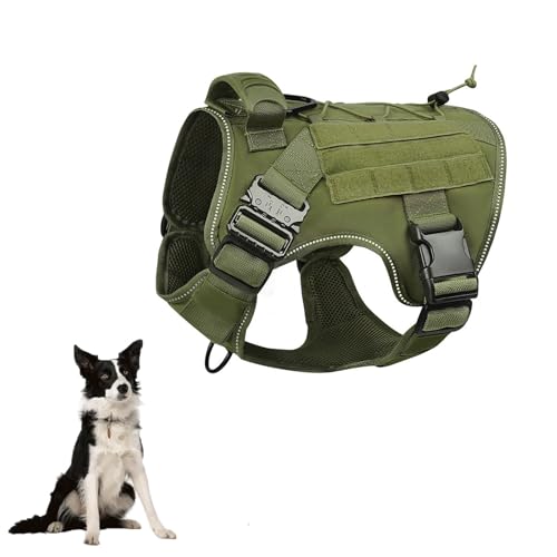 YPDOPORA Reflektierendes Taktisches Hundegeschirr, Kein Ziehen, Verstellbar, Leicht Zu Kontrollierendes Haustiergeschirr Mit Griff, Schnell Bewegliches Taktisches Hundegeschirr,B,L YPDOPORA Reflektierendes Taktisches Hundegeschirr, Kein Ziehen, Verstellbar, Leicht Zu Kontrollierendes Haustiergeschirr Mit Griff, Schnell Bewegliches Taktisches Hundegeschirr,B,L von YPDOPORA