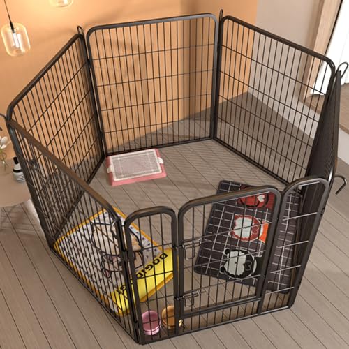 YPDOPORA Robuster, Extra Breiter Hundelaufstall, 6 Paneele, Haustierzaun Für Den Außenbereich, Für Mittelgroße/Kleine Tiere, Faltbarer Welpenlaufstall Für Garten/Hof/Wohnmobil/Camping,F YPDOPORA Robuster, Extra Breiter Hundelaufstall, 6 Paneele, Haustierzaun Für Den Außenbereich, Für Mittelgroße/Kleine Tiere, Faltbarer Welpenlaufstall Für Garten/Hof/Wohnmobil/Camping,F von YPDOPORA