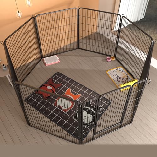 YPDOPORA Robuster, Extra Breiter Hundelaufstall, 6 Paneele, Haustierzaun Für Den Außenbereich, Für Mittelgroße/Kleine Tiere, Faltbarer Welpenlaufstall Für Garten/Hof/Wohnmobil/Camping,I YPDOPORA Robuster, Extra Breiter Hundelaufstall, 6 Paneele, Haustierzaun Für Den Außenbereich, Für Mittelgroße/Kleine Tiere, Faltbarer Welpenlaufstall Für Garten/Hof/Wohnmobil/Camping,I von YPDOPORA