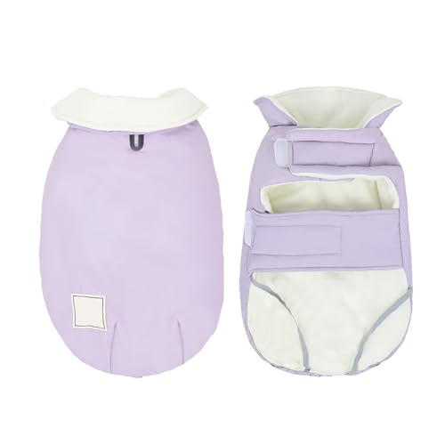 YPDOPORA Rollkragen-Winterjacke Für Hunde, Hundekleidung, Warm, Wattierter Wintermantel, Weste, Jacke, Winddicht, Wasserdicht, Für Kaltes Wetter, Für Mittelgroße Haustiere,Lila,M YPDOPORA Rollkragen-Winterjacke Für Hunde, Hundekleidung, Warm, Wattierter Wintermantel, Weste, Jacke, Winddicht, Wasserdicht, Für Kaltes Wetter, Für Mittelgroße Haustiere,Lila,M von YPDOPORA