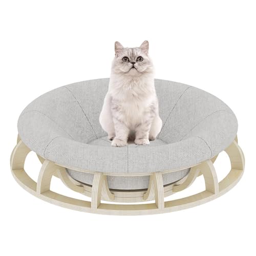 YPDOPORA Rundes Katzenbett, Haustierbedarf, Langlebig, Handgefertigt, Für Den Haushalt, Katzenschlafbett, Loungebett, Haustierhaus, Haustierhängematte, Bett Für Katzen, Welpen, Holzhängematte,Gelb YPDOPORA Rundes Katzenbett, Haustierbedarf, Langlebig, Handgefertigt, Für Den Haushalt, Katzenschlafbett, Loungebett, Haustierhaus, Haustierhängematte, Bett Für Katzen, Welpen, Holzhängematte,Gelb von YPDOPORA