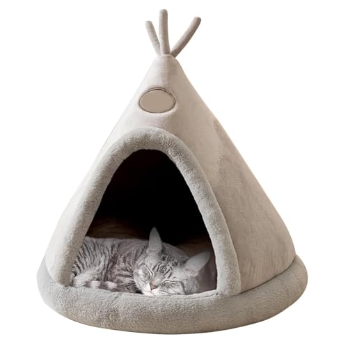 YPDOPORA Selbstwärmendes Haustierbett Aus Ultraweichem Plüsch, Mongolisches Jurtenelch-Weihnachtsbett Für Hunde, Unterschlupf Für Streunende Katzen, Warmes Und Isoliertes Katzenhaus,Grau,S YPDOPORA Selbstwärmendes Haustierbett Aus Ultraweichem Plüsch, Mongolisches Jurtenelch-Weihnachtsbett Für Hunde, Unterschlupf Für Streunende Katzen, Warmes Und Isoliertes Katzenhaus,Grau,S von YPDOPORA