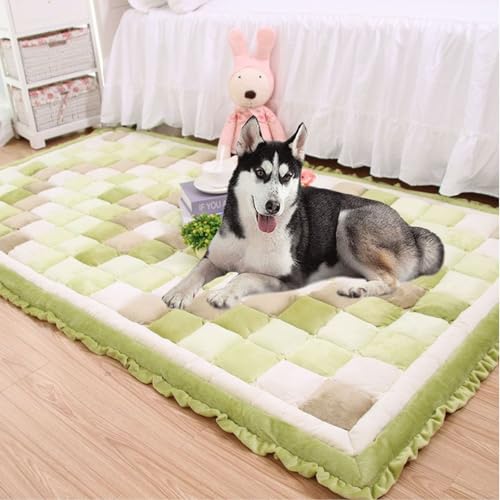 YPDOPORA Sofabezug Aus Baumwolle, Fensterbankmatte Aus Plüsch, Verdickte Tatami-Matte Für Den Schlafzimmerbalkon, Bequem Und Warm, Maschinenwaschbar Für Haustiere, Hunde, Kinder,Grün,S YPDOPORA Sofabezug Aus Baumwolle, Fensterbankmatte Aus Plüsch, Verdickte Tatami-Matte Für Den Schlafzimmerbalkon, Bequem Und Warm, Maschinenwaschbar Für Haustiere, Hunde, Kinder,Grün,S von YPDOPORA