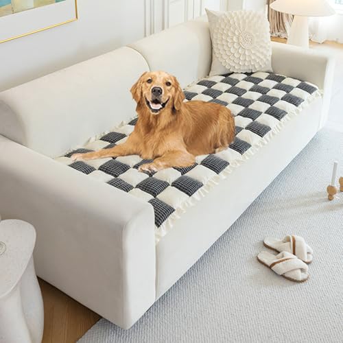 YPDOPORA Sofabezug Für Haustiere, Sofaschutz Für Hunde, rutschfeste, Waschbare Schonbezüge Für Haustiere Und Hunde, Möbelschutz Mit Rüschen Für Große Hunde Und Katzen,Schwarz,XS YPDOPORA Sofabezug Für Haustiere, Sofaschutz Für Hunde, rutschfeste, Waschbare Schonbezüge Für Haustiere Und Hunde, Möbelschutz Mit Rüschen Für Große Hunde Und Katzen,Schwarz,XS von YPDOPORA