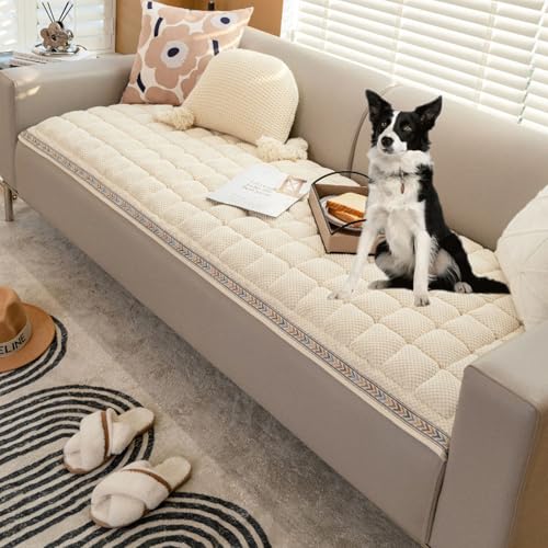 YPDOPORA Sofabezug Für Hunde, Cremefarben, Groß, Kariert, Quadratisch, Für Haustiermatte, Bett, Couchbezug, Waschbar, rutschfest, Für Hundebett, Sofabezug Für Hunde Und Katzen,Beige,XL YPDOPORA Sofabezug Für Hunde, Cremefarben, Groß, Kariert, Quadratisch, Für Haustiermatte, Bett, Couchbezug, Waschbar, rutschfest, Für Hundebett, Sofabezug Für Hunde Und Katzen,Beige,XL von YPDOPORA