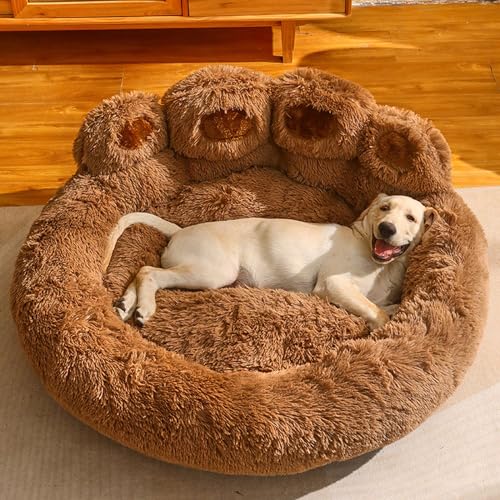 YPDOPORA Süße Hundehütten-Matratze, Warmes Haustier-Hundebett, Hundebett, Katzen-Haustier-Sofa, Niedliches Bärentatzen-Form, Gemütliches, Gemütliches Haustier-Schlafbett,Braun,XXL YPDOPORA Süße Hundehütten-Matratze, Warmes Haustier-Hundebett, Hundebett, Katzen-Haustier-Sofa, Niedliches Bärentatzen-Form, Gemütliches, Gemütliches Haustier-Schlafbett,Braun,XXL von YPDOPORA