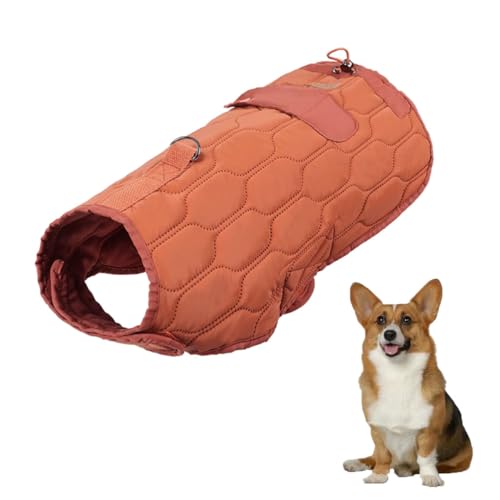 YPDOPORA Warme Pufferjacke Für Hunde, Verdickter, Wasserdichter, Winddichter, Warmer Hundemantel, Verstellbarer Wintermantel Für Hunde Bei Kaltem Wetter Mit D-Ring Für Mittelgroße Hunde,Braun,L YPDOPORA Warme Pufferjacke Für Hunde, Verdickter, Wasserdichter, Winddichter, Warmer Hundemantel, Verstellbarer Wintermantel Für Hunde Bei Kaltem Wetter Mit D-Ring Für Mittelgroße Hunde,Braun,L von YPDOPORA