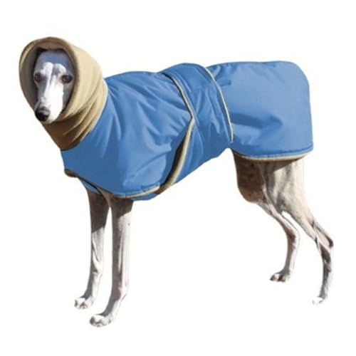 YPDOPORA Warmer Haustiermantel Für Große Hunde Bei Kaltem Wetter, Wasserdichter Wintermantel Für Hunde, Kuschelige Rollkragenjacke Mit Fleecefutter Und Loch Für Die Leine Für Hunde,Blau,4XL YPDOPORA Warmer Haustiermantel Für Große Hunde Bei Kaltem Wetter, Wasserdichter Wintermantel Für Hunde, Kuschelige Rollkragenjacke Mit Fleecefutter Und Loch Für Die Leine Für Hunde,Blau,4XL von YPDOPORA