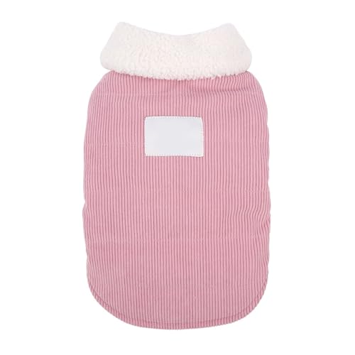 YPDOPORA Winter Cord Hundemantel Klein, Hunde Winter Reversjacke, Haustier Rollkragenmantel Mit Fleece Revers, Knopfdesign, Haustier Wintermäntel Für Draußen,Rosa,2XL YPDOPORA Winter Cord Hundemantel Klein, Hunde Winter Reversjacke, Haustier Rollkragenmantel Mit Fleece Revers, Knopfdesign, Haustier Wintermäntel Für Draußen,Rosa,2XL von YPDOPORA