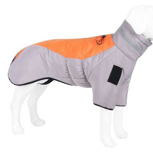 YPDOPORA Winterhundemäntel Für Große Hunde, Dicke, Warme, Reflektierende Hundejacke, wasserdichte, Winddichte, Kuschelige Rollkragenjacke Für Haustiere Mit Traktionsring Für Hunde,Orange,4XL YPDOPORA Winterhundemäntel Für Große Hunde, Dicke, Warme, Reflektierende Hundejacke, wasserdichte, Winddichte, Kuschelige Rollkragenjacke Für Haustiere Mit Traktionsring Für Hunde,Orange,4XL von YPDOPORA