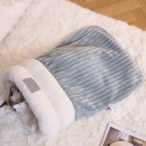 YPDOPORA Winterschlafsack Für Katzen, Katzenschlafsack Für Hauskatzen, Winterschlafsack Für Katzen, Schlafsack Für Katzen, 360°-Wickelkomfortabler Kuschelsack Für Haustiere,Blau,L YPDOPORA Winterschlafsack Für Katzen, Katzenschlafsack Für Hauskatzen, Winterschlafsack Für Katzen, Schlafsack Für Katzen, 360°-Wickelkomfortabler Kuschelsack Für Haustiere,Blau,L von YPDOPORA