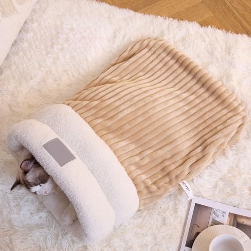 YPDOPORA Winterschlafsack Für Katzen, Katzenschlafsack Für Hauskatzen, Winterschlafsack Für Katzen, Schlafsack Für Katzen, 360°-Wickelkomfortabler Kuschelsack Für Haustiere,Braun,L YPDOPORA Winterschlafsack Für Katzen, Katzenschlafsack Für Hauskatzen, Winterschlafsack Für Katzen, Schlafsack Für Katzen, 360°-Wickelkomfortabler Kuschelsack Für Haustiere,Braun,L von YPDOPORA