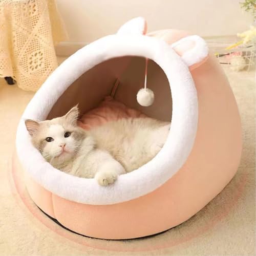 YPDOPORA Winterwarmes Katzen-/Hundezelt, Verdickte Hunde, Katzenbetten Für Den Innenbereich, Katzenhütte, Katzenzelt, Warme Katzenhöhle, Überdachtes Katzenbett,Rosa,L YPDOPORA Winterwarmes Katzen-/Hundezelt, Verdickte Hunde, Katzenbetten Für Den Innenbereich, Katzenhütte, Katzenzelt, Warme Katzenhöhle, Überdachtes Katzenbett,Rosa,L von YPDOPORA