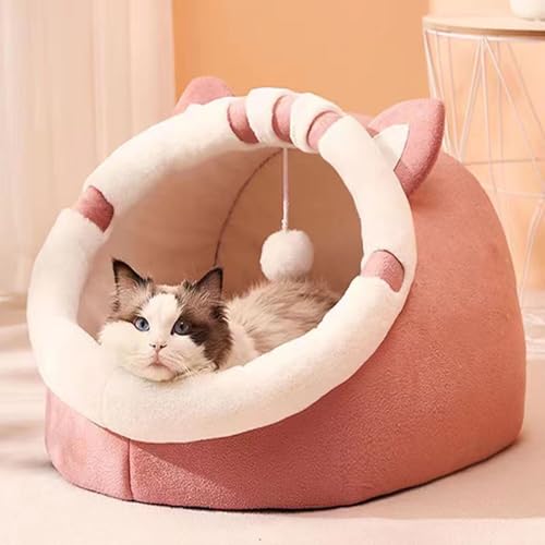 YPDOPORA Winterwarmes Katzen-/Hundezelt, Verdickte Hunde, Katzenbetten Für Den Innenbereich, Katzenhütte, Katzenzelt, Warme Katzenhöhle, Überdachtes Katzenbett,Rot,M YPDOPORA Winterwarmes Katzen-/Hundezelt, Verdickte Hunde, Katzenbetten Für Den Innenbereich, Katzenhütte, Katzenzelt, Warme Katzenhöhle, Überdachtes Katzenbett,Rot,M von YPDOPORA