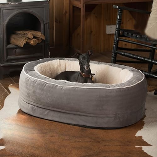 YPDOPORA Zwinger Für Den Winter, Warm, Für Vier Jahreszeiten, Universell Einsetzbar, Plus Plüsch, Dick, Groß, Bissfest, Goldenes Haar, Teddy, Katzenzwinger, Hundebett, Waschbar,Grau,L YPDOPORA Zwinger Für Den Winter, Warm, Für Vier Jahreszeiten, Universell Einsetzbar, Plus Plüsch, Dick, Groß, Bissfest, Goldenes Haar, Teddy, Katzenzwinger, Hundebett, Waschbar,Grau,L von YPDOPORA