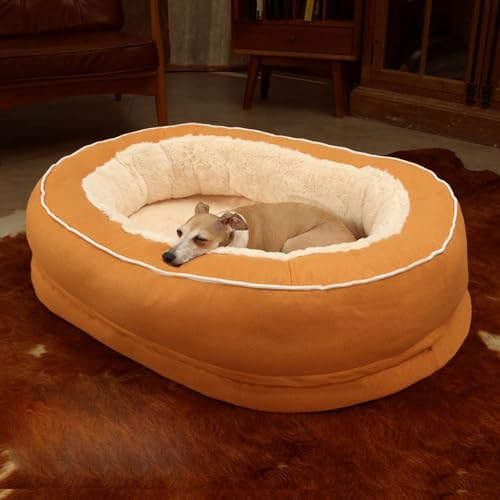 YPDOPORA Zwinger Für Den Winter, Warm, Für Vier Jahreszeiten, Universell Einsetzbar, Plus Plüsch, Dick, Groß, Bissfest, Goldenes Haar, Teddy, Katzenzwinger, Hundebett, Waschbar,Orange,XL YPDOPORA Zwinger Für Den Winter, Warm, Für Vier Jahreszeiten, Universell Einsetzbar, Plus Plüsch, Dick, Groß, Bissfest, Goldenes Haar, Teddy, Katzenzwinger, Hundebett, Waschbar,Orange,XL von YPDOPORA