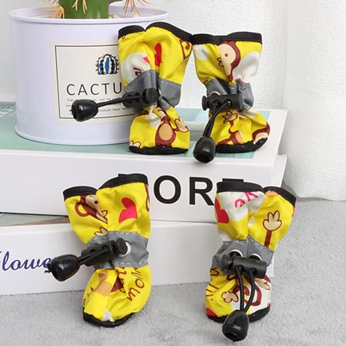 YPDOPORA wasserdichte Hundeschuhe Für Kleine, Mittelgroße Hunde Und Katzen, wasserdichte Hundestiefel Mit Verstellbarem Kordelzug, Hunderegenstiefel Mit Reflektierenden Riemen,G,S YPDOPORA wasserdichte Hundeschuhe Für Kleine, Mittelgroße Hunde Und Katzen, wasserdichte Hundestiefel Mit Verstellbarem Kordelzug, Hunderegenstiefel Mit Reflektierenden Riemen,G,S von YPDOPORA