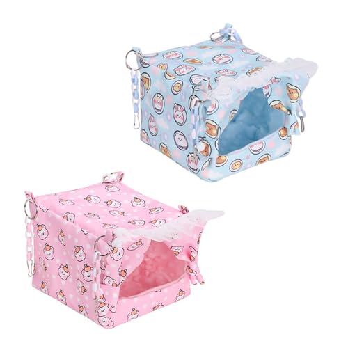 Vogel-Sitzstange, Hängematte/Bettzelt für Papageien, Wellensittiche, pelzige Decke für kleine und große Papageien, Spielzeug Vogel-Sitzstange, Hängematte/Bettzelt für Papageien, Wellensittiche, pelzige Decke für kleine und große Papageien, Spielzeug von YPREWY