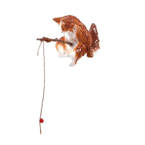 YPREWY Aquarium-Dekoration, Katzenfigur, Aquarium, Landschaft, Tischdekoration, AquaticFish Shrimp Safe Skulptur Ornament von YPREWY