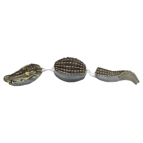 YPREWY Beweglicher künstlicher Krokodil-Lockvogel, Tier, Pool-Schwimmer, Teich-Dekoration für Wasser, Umgebung und Haus, Garten, Landschaftsbau, Außenteich, Tierfigur, Lockvogel von YPREWY