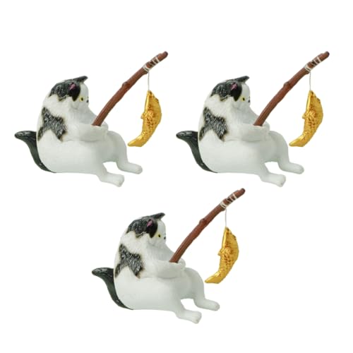 YPREWY Lustiges Fischkätzchen für Aquarium, Glaswandanhänger, Landschaftsbau, Katze, Aquarium, Cartoon-Dekoration, Statue, PVC YPREWY Lustiges Fischkätzchen für Aquarium, Glaswandanhänger, Landschaftsbau, Katze, Aquarium, Cartoon-Dekoration, Statue, PVC von YPREWY