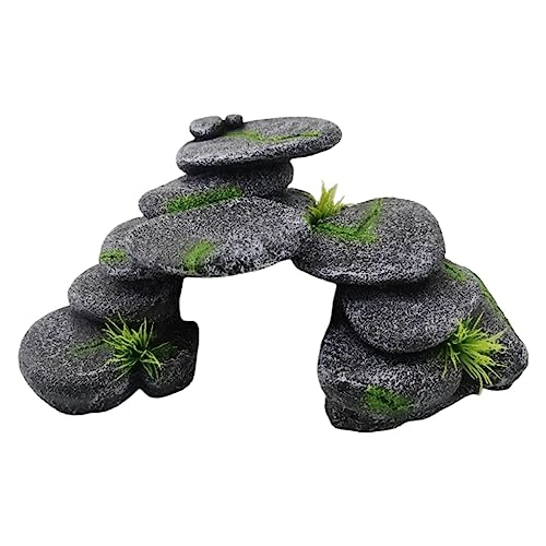 YPREWY Resin Aquarium Dekoration Bergstein Höhle Aquarium Aquarium Ornament Landschaft Höhlenversteck Reptilien Fischhaus von YPREWY