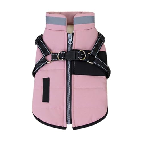 YPREWY Winddichter Hunde-Wintermantel, warme Jacke mit Reißverschluss, mit Zughaken, Outdoor-Aktivität, gepolsterter Mantel für Spaziergänge, Camping YPREWY Winddichter Hunde-Wintermantel, warme Jacke mit Reißverschluss, mit Zughaken, Outdoor-Aktivität, gepolsterter Mantel für Spaziergänge, Camping von YPREWY