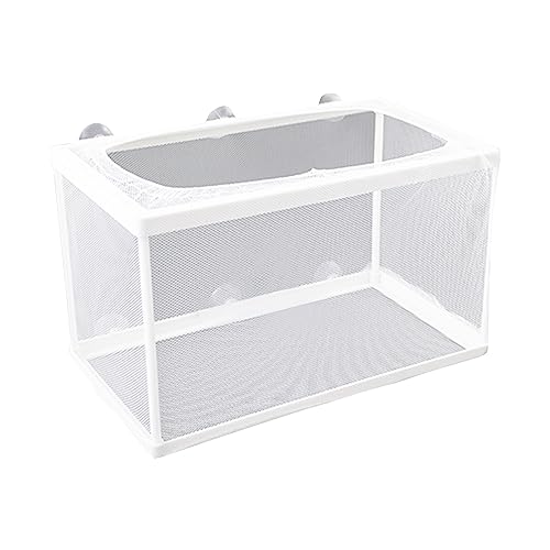 Aquarium Fry Hatchery Net Fine Mesh Fish Hatchery Isolation Net with Suction Cups Hatchery Transparent Isolation Box for Fish Tank von YPWangShengRui