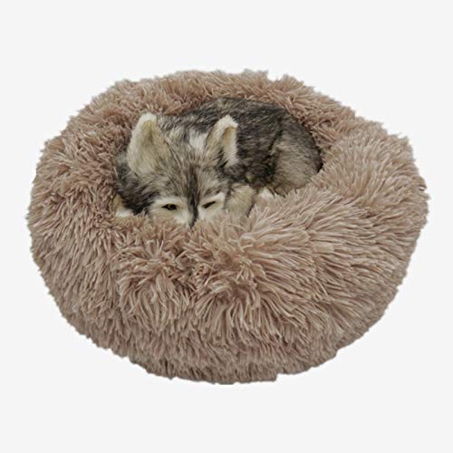 Hundebett Plüsch rundes Katzenhaus warme kleine und mittelgroße Tierhütte von YQHWLKJ