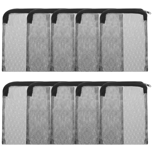 YQQYG 10 Pack Aquarium Filtermedien Beutel, Netzbeutel mit Reißverschluss, Filtermedienbeutel Wiederverwendbar für Aktivkohle, Filtersteine, Keramikringe von YQQYG