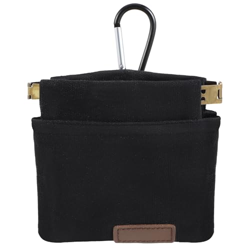 YQQYG Hundeleckerli Tasche, Schwarz Leckerli Tasche für Hundeleckerli, Bauchtasche, Leckerli-Halter, Leckerlibeutel für Haustier-Training, Verstellbarer Hüftgurt, schneller Zugriff auf Leckerlis von YQQYG