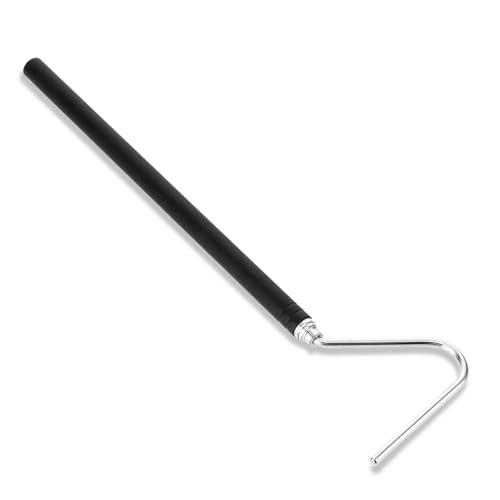 YQQYG Schlangenhaken 101,6 cm Einziehbarer Edelstahl-Grappling-Haken, ausziehbarer Haustierschlange Pick-Up Handling Werkzeug, Pool Skimmer Korb Haken Zubehör für Ball Python von YQQYG