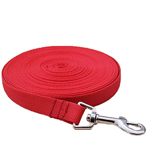 YQYBF 10M Schleppleine Für Hunde, Robuste Hundeleine Trainingsleine Mit Aufbewahrungsbeutel Handschlaufe,Rot YQYBF 10M Schleppleine Für Hunde, Robuste Hundeleine Trainingsleine Mit Aufbewahrungsbeutel Handschlaufe,Rot von YQYBF