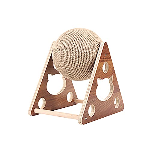 YQYBF Kratzspielzeug Aus Natürlicher Jute Kratzball Drehbar Schützt Möbel Und Einrichtungsgegenstände Vor Kratzern Ideal Zum Kratzen Springen Klettern Trainieren Und Für Aktivitäten,Braun YQYBF Kratzspielzeug Aus Natürlicher Jute Kratzball Drehbar Schützt Möbel Und Einrichtungsgegenstände Vor Kratzern Ideal Zum Kratzen Springen Klettern Trainieren Und Für Aktivitäten,Braun von YQYBF