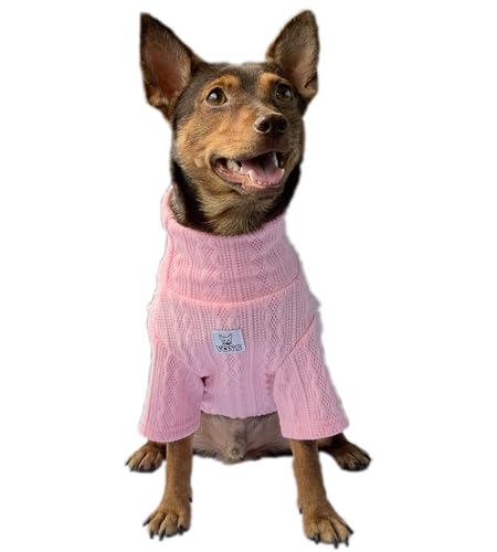 YQYS Hunde-Rollkragenpullover für kleine Hunde und Kätzchen, dick, warm, niedlich, für Katzen, Teetasse, Hundekleidung, Welpen, Ropa Para, Perro, Rosa, Größe L YQYS Hunde-Rollkragenpullover für kleine Hunde und Kätzchen, dick, warm, niedlich, für Katzen, Teetasse, Hundekleidung, Welpen, Ropa Para, Perro, Rosa, Größe L von YQYS