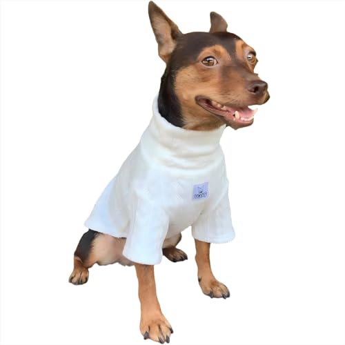YQYS Hunde-Rollkragenpullover für kleine Hunde und Kätzchen, dick, warm, niedlich, für Katzen, Teetasse, Hundekleidung, Welpenbekleidung, Ropa Para, Perro, Weiß, Größe XL von YQYS