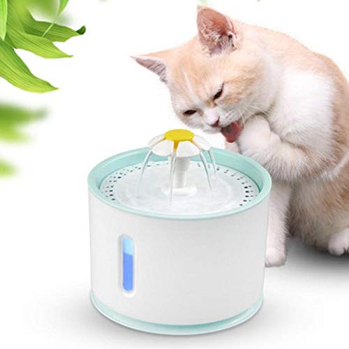 YQZS Runder Wasserspender für Haustiere Automatischer Wasserspender für Wasserspender für Haustiere - Hellblau von YQZS