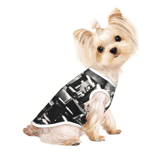 Barber Shop Hunde-Shirt, einfarbig, bedruckt, leicht, Sommer, kühl, atmungsaktiv, ärmellos, dehnbare Kleidung Barber Shop Hunde-Shirt, einfarbig, bedruckt, leicht, Sommer, kühl, atmungsaktiv, ärmellos, dehnbare Kleidung von YQxwJL