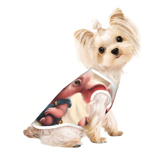 Freches Schweinchen Hunde-Shirt, leicht, Sommer, kühl, atmungsaktiv, ärmellos, dehnbare Kleidung Freches Schweinchen Hunde-Shirt, leicht, Sommer, kühl, atmungsaktiv, ärmellos, dehnbare Kleidung von YQxwJL
